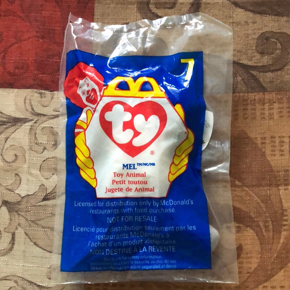 🛍️5/$20🛍️NWT McDonalds TY Mini “Mel”.